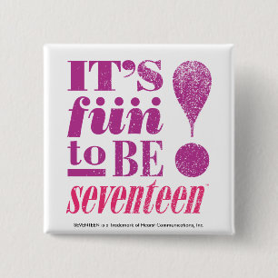 Fun 2 B 17-Purple 2 Inch Square Button
