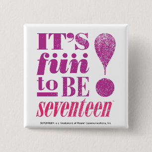 Fun 2 B 17-Purple Inch Square Button
