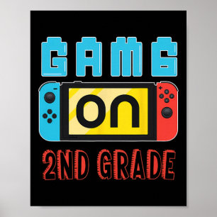 Fun 2nd Grade Level Unlocked Video Game Back To Sc Poster