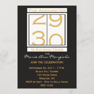 Fun 30th Birthday Party Invitation