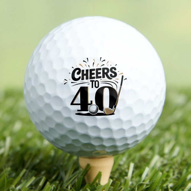 Fun 40th Birthday Golf Balls (Fun 40th Birthday Golf Balls)