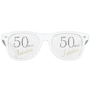 Fun 50 and Fabulous 50th birthday Retro Sunglasses