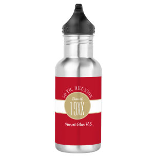 Fun! 50 year class reunion WATER BOTTLE