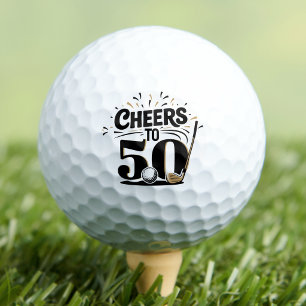 Fun 50th Birthday Golf Balls
