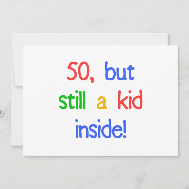 Fun 50th Birthday Humour Card (Front)
