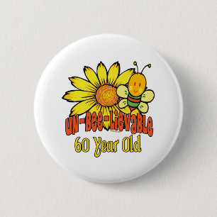 Fun 60th Birthday Gifts 2 Inch Round Button
