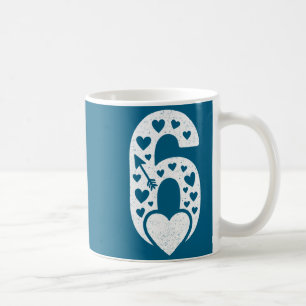 Fun 67 Number 6-7 6 7 Matching Valentine Six Seven Coffee Mug