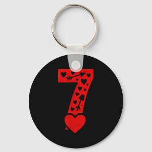 Fun 67 Number 6-7 6 7 Matching Valentine Six Seven Keychain