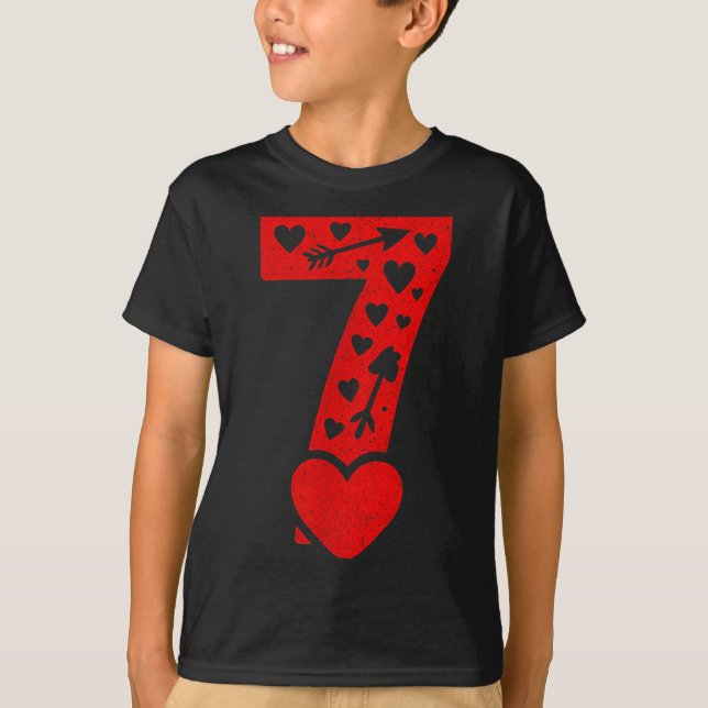 Fun 67 Number 6-7 6 7 Matching Valentine Six Seven T-Shirt (Front)