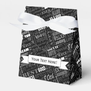 Fun 80th Birthday Party Personalized Monogram Favor Box