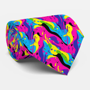 Fun 90s style tiled pattern  tie