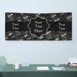 Fun 95th Birthday Party Personalized Monogram Banner