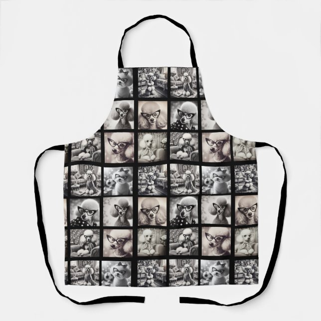 Fun 9 Photo Collage Pictures Apron (Front)