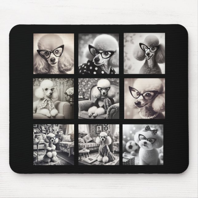 Fun 9 Photo Collage Pictures Mouse Pad (Front)