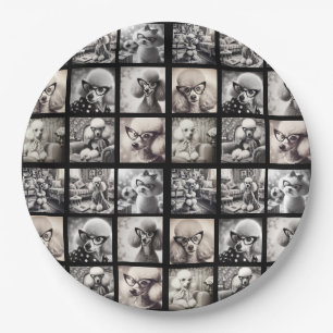 Fun 9 Photo Collage Pictures Paper Plate