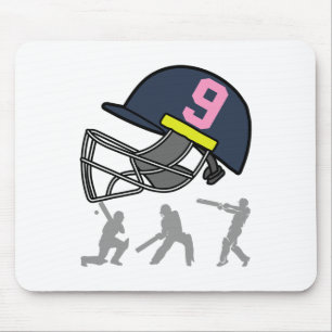 Fun 9th Birthday Cricket Player Boys Kids 9 Year O Mouse Pad