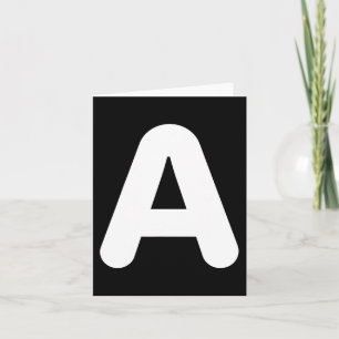 Fun A Letter Halloween Costume for Group Matching Card