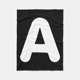 Fun A Letter Halloween Costume For Group Matching Fleece Blanket