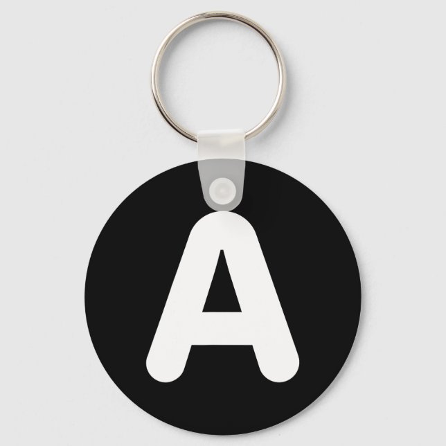 Fun A Letter Halloween Costume For Group Matching  Keychain (Front)