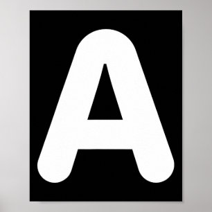 Fun A Letter Halloween Costume For Group Matching  Poster