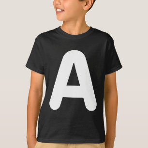 Fun A Letter Halloween Costume for Group Matching  T-Shirt