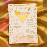 Fun A Tini One Martini Glass Baby Shower 