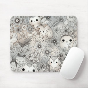 Fun Abstract Animal Collection Mouse Pad