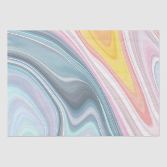 Fun Abstract marble pattern party tissue paper (Front)
