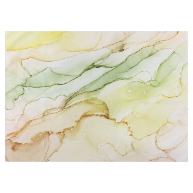 Fun Abstract Pastel Green Beige Tablecloth (Front (Horizontal))