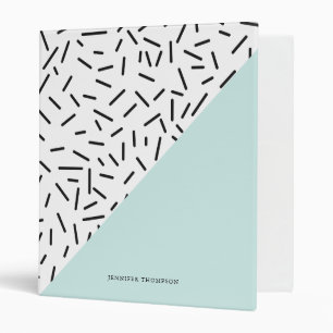 Fun Abstract Pattern Personalized Binder