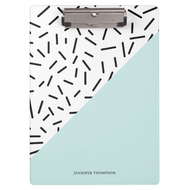 Fun Abstract Pattern Personalized Clipboard (Front)