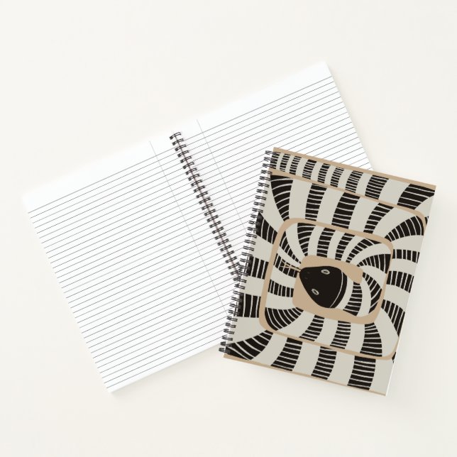 Fun Abstract Striped Banded Snake | Snake Lovers Notebook (Inside)