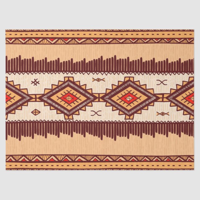 Fun African Tribal pattern party tissue paper (Front)