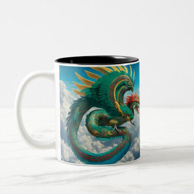 Fun AI Fantasy Flying Creature Mug (Left)