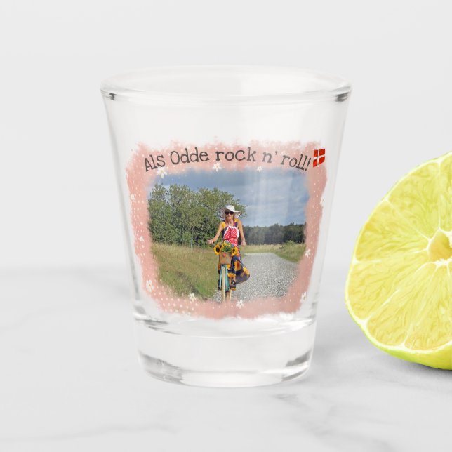 Fun Als Odde, Denmark Shot Glass! Glass (Front)