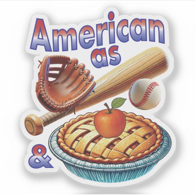 Fun American as Baseball & Apple Pie  (Front)