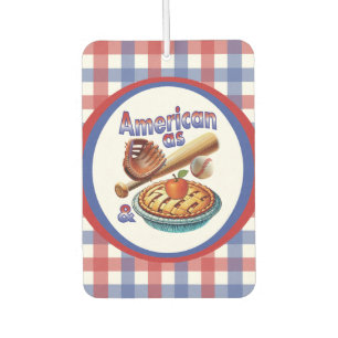 Fun American as Baseball & Apple Pie Air Freshener