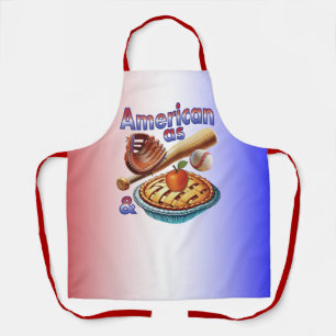 Fun American as Baseball & Apple Pie  Apron