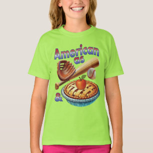 Fun American as Baseball & Apple Pie T-Shirt