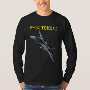 Fun American Naval Aviation F 14 Tomcat In Action T-Shirt