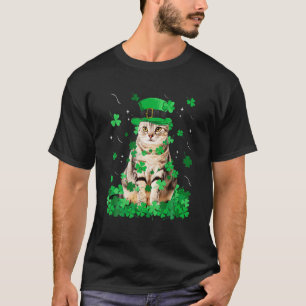 Fun American Shorthair Cat St Patrick's Day Irish T-Shirt