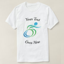 Fun an Colourful Wheelchair w/ Your Custom Text