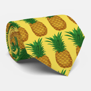 Fun Ananas motif carrelé cravate de fruits