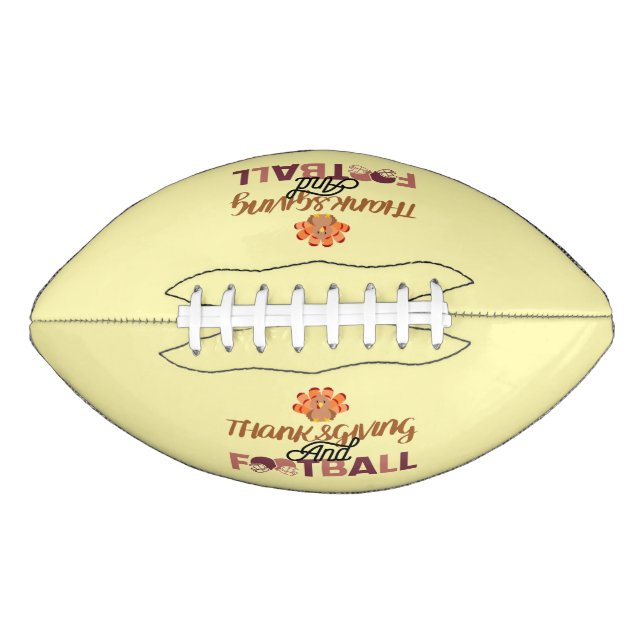 Fun and Catchy Thanksgiving Design Football (Front)