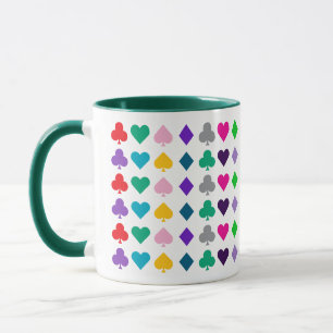 Fun and Colorful Casino Card Games Player Mug