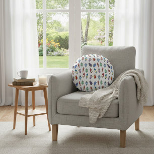 Fun and Colourful Decorative  Round Pillow