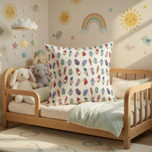 Fun and Colourful Decorative  Throw Pillow