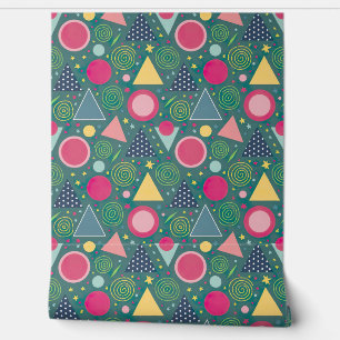 Fun and Colourful Geometric Wallpaper