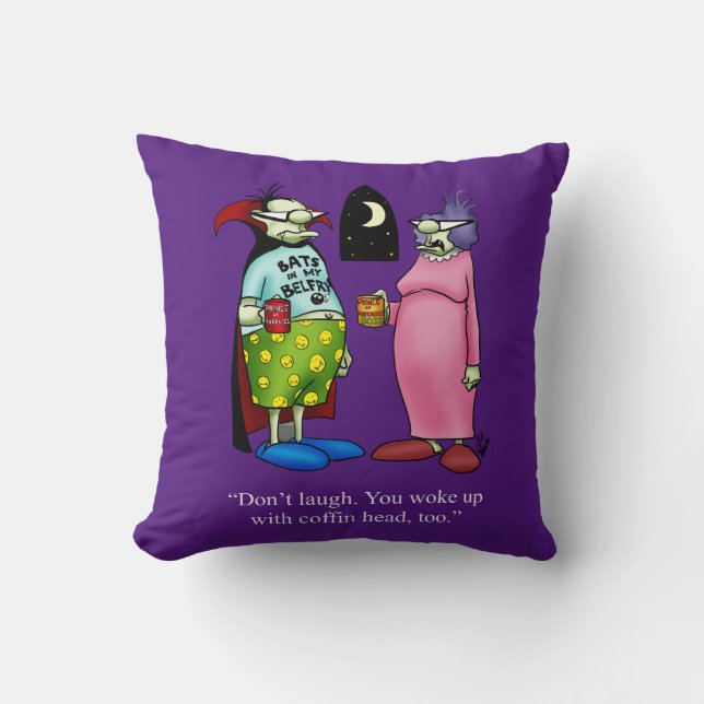 Fun And Colourful Halloween Throw Pillow (Front)
