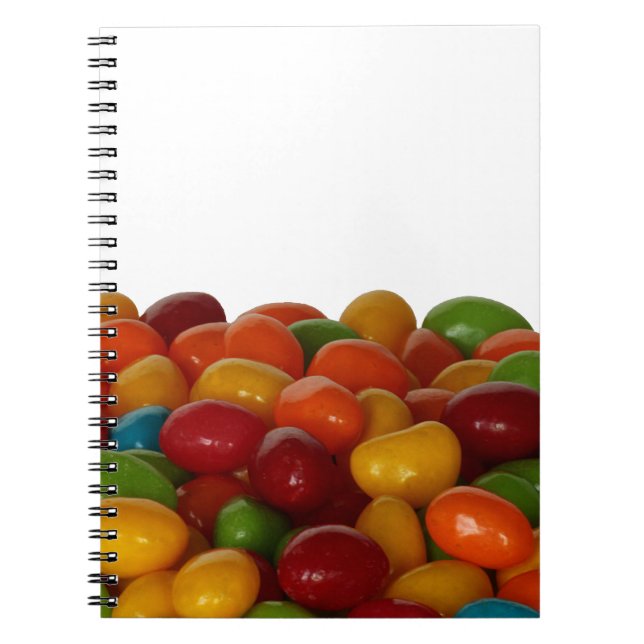 Fun and colourful jelly beans notebook (Front)